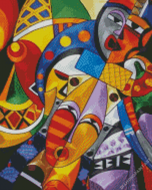 Abstract African Faces Art Diamond Painting