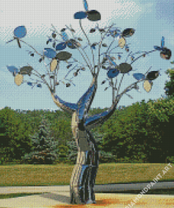 Aesthetic Metal Tree Diamond Painting