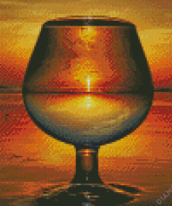 Aesthetic Sunset Through Glass Diamond Painting