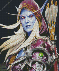 Aesthetic Sylvanas Windrunner Diamond painting