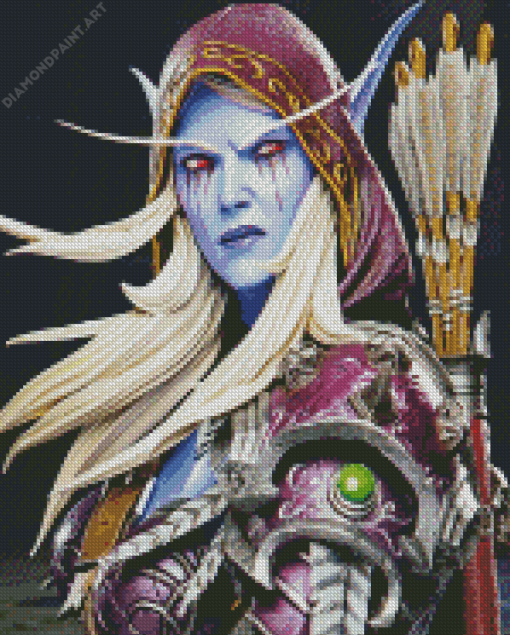 Aesthetic Sylvanas Windrunner Diamond painting