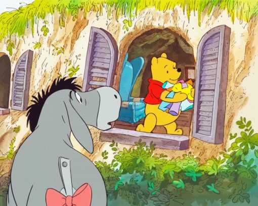 Aesthetic Winnie The Pooh And Eeyore Diamond Painting