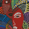 African Abstract Face Diamond Painting