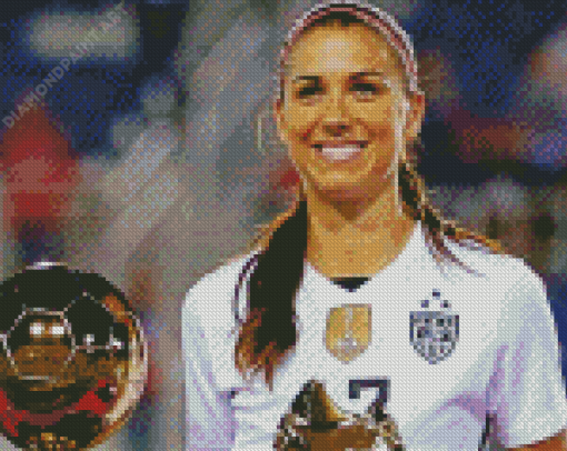 Alexandra Morgan Carrasco With Trophy Diamond Painting