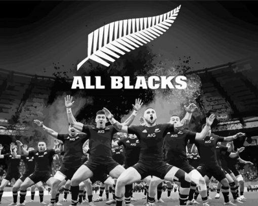 All Blacks Team Diamond Painting