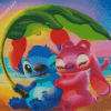 An Angel Stitch Angel And Lilo Cartoon Diamond Painting