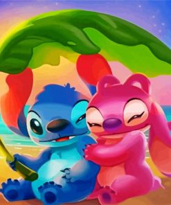 An Angel Stitch Angel And Lilo Cartoon Diamond Painting