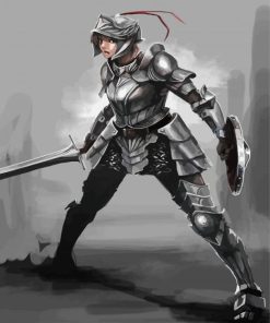 Armor Woman Diamond Painting