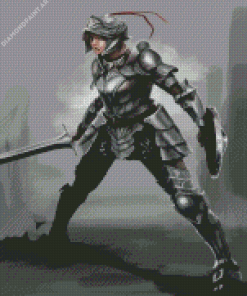 Armor Woman Diamond Painting