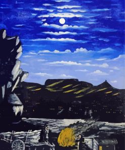 Arsenali Mountain At Night Pirosmani 5D Diamond Painting