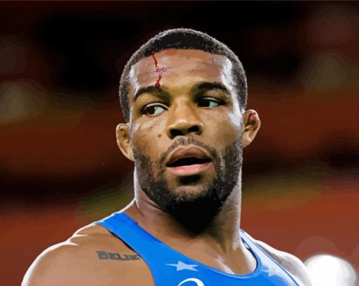 Athlete Jordan Burroughs Diamond Painting