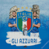 Azzurri Italy National Football Team 5D Diamond Painting