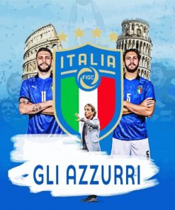 Azzurri Italy National Football Team 5D Diamond Painting