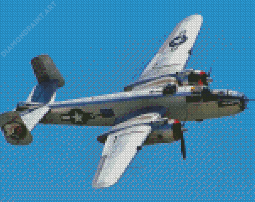 B25 Mitchell Bomber Diamond Painting