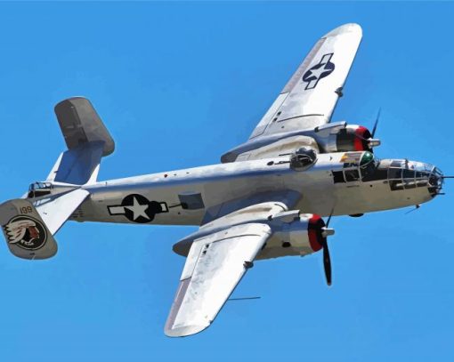 B25 Mitchell Bomber Diamond Painting