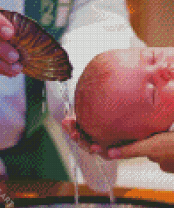 Baptism Cute Baby Diamond Painting