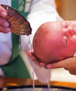 Baptism Cute Baby Diamond Painting