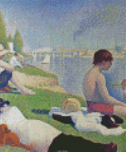 Bathers At Asnières Georges Seurat Diamond Painting