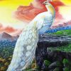 Beautiful White Peacock 5D Diamond Painting