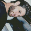 Ben Barnes On The Piano Diamond Painting