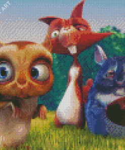 Big Buck Bunny Characters Diamond Painting