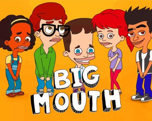 Big Mouth Animated Serie Characters Diamond Painting