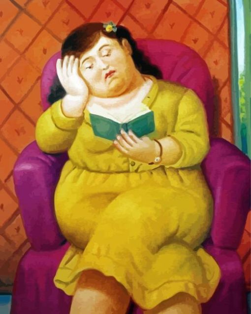 Big Woman Reading Diamond Painting