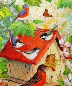 Birds Flowers Butterflies Diamond Painting