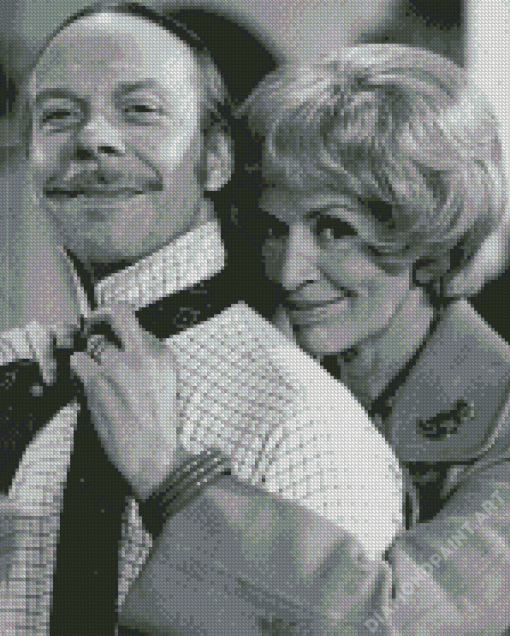 Black And White George And Mildred Sitcom Diamond Painting