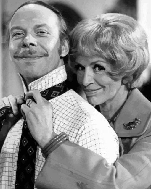 Black And White George And Mildred Sitcom Diamond Painting