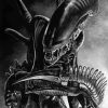 Black And White Xenomorfo Diamond Painting