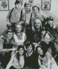 Black And White The Waltons Diamond Painting