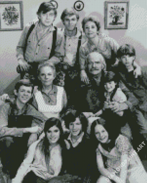 Black And White The Waltons Diamond Painting