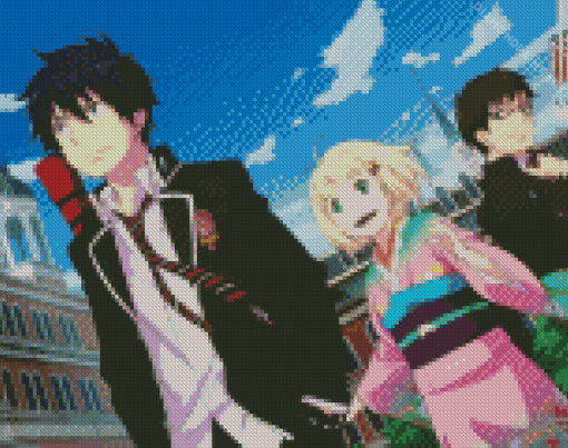 Blue Exorcist Characters Diamond Painting