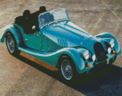 Blue Vintage Morgan Diamond Painting