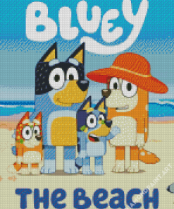 Bluey The Beach 5D Diamond Painting