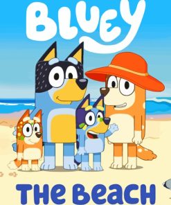 Bluey The Beach 5D Diamond Painting