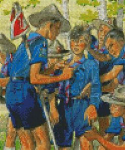 Boy Scouts Art Diamond Painting