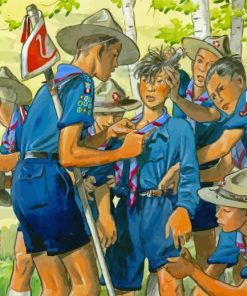 Boy Scouts Art Diamond Painting