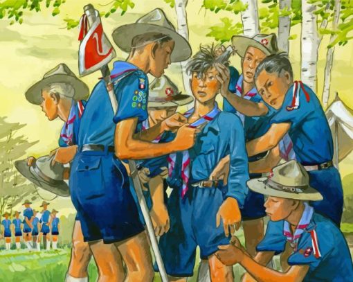 Boy Scouts Art Diamond Painting