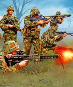 British Army In Battle Diamond Painting