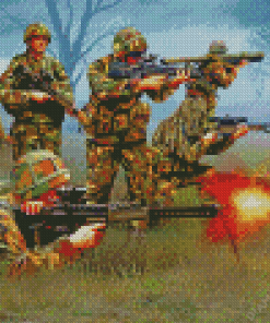 British Army In Battle Diamond Painting