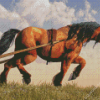 Brown Workhorse Diamond Painting