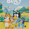 Cartoon Characters Bluey 5D Diamond Painting