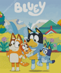 Cartoon Characters Bluey 5D Diamond Painting