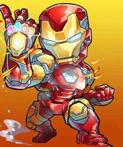 Chibi Iron Man Infinity Stones Diamond Painting