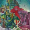 City With Animals By Max Ernst Diamond Paintings