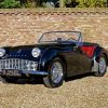 Classic Black Triumph Tr3 Car Diamond Painting