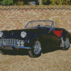 Classic Black Triumph Tr3 Car Diamond Painting