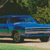 Classic Blue Dodge Charger 5D Diamond Painting